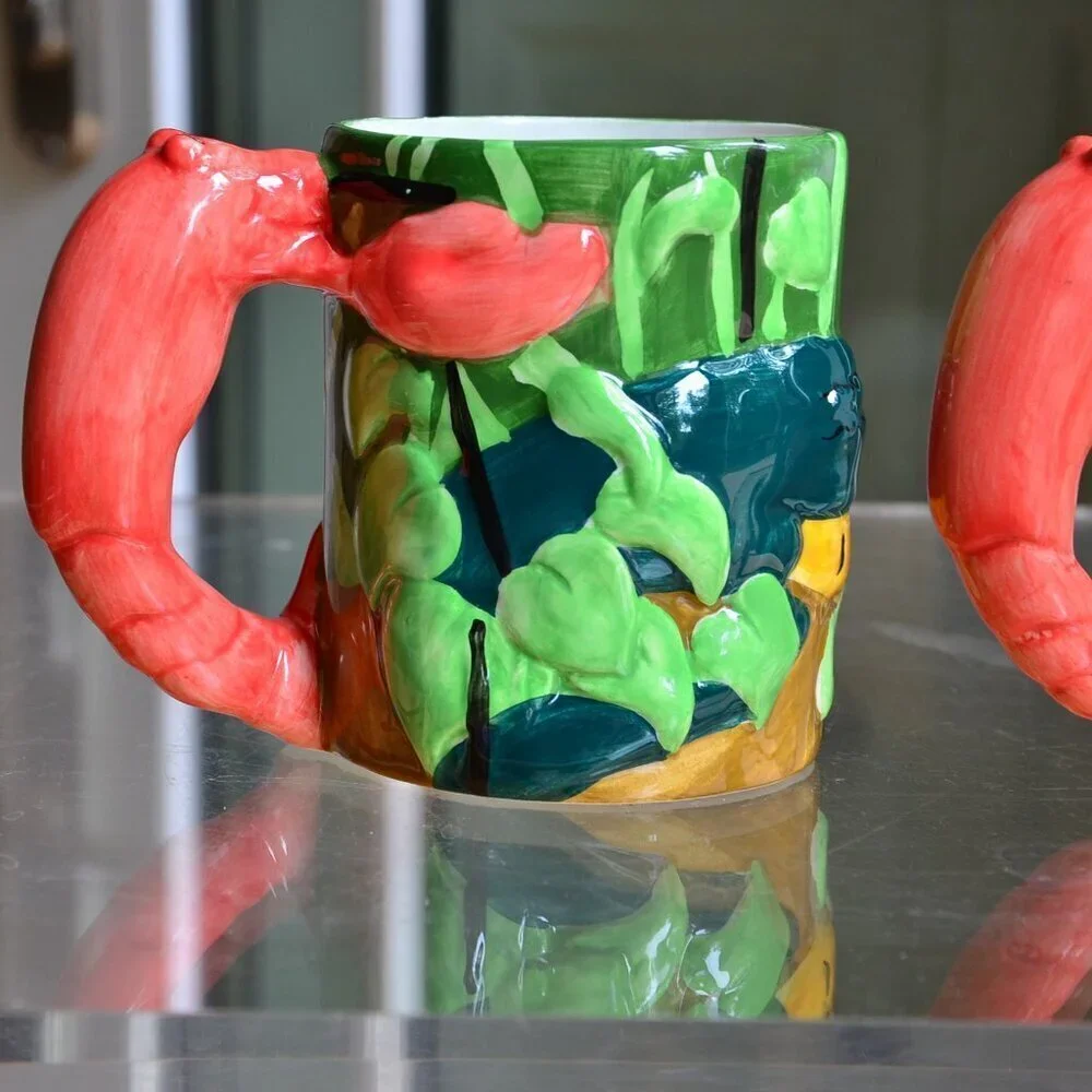 Set of Two Louisiana Lobster Mugs